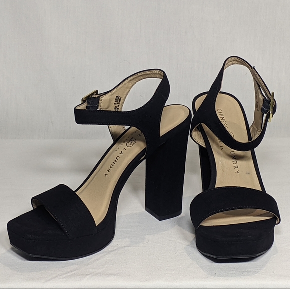 NEW Chinese Laundry Women's Alanah Platform 4.5 inch heel Sz 6 black - Picture 3 of 4